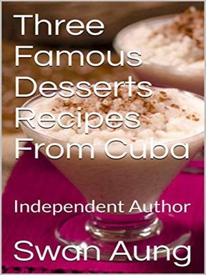 cover image of Three Famous Desserts Recipes From Cuba
